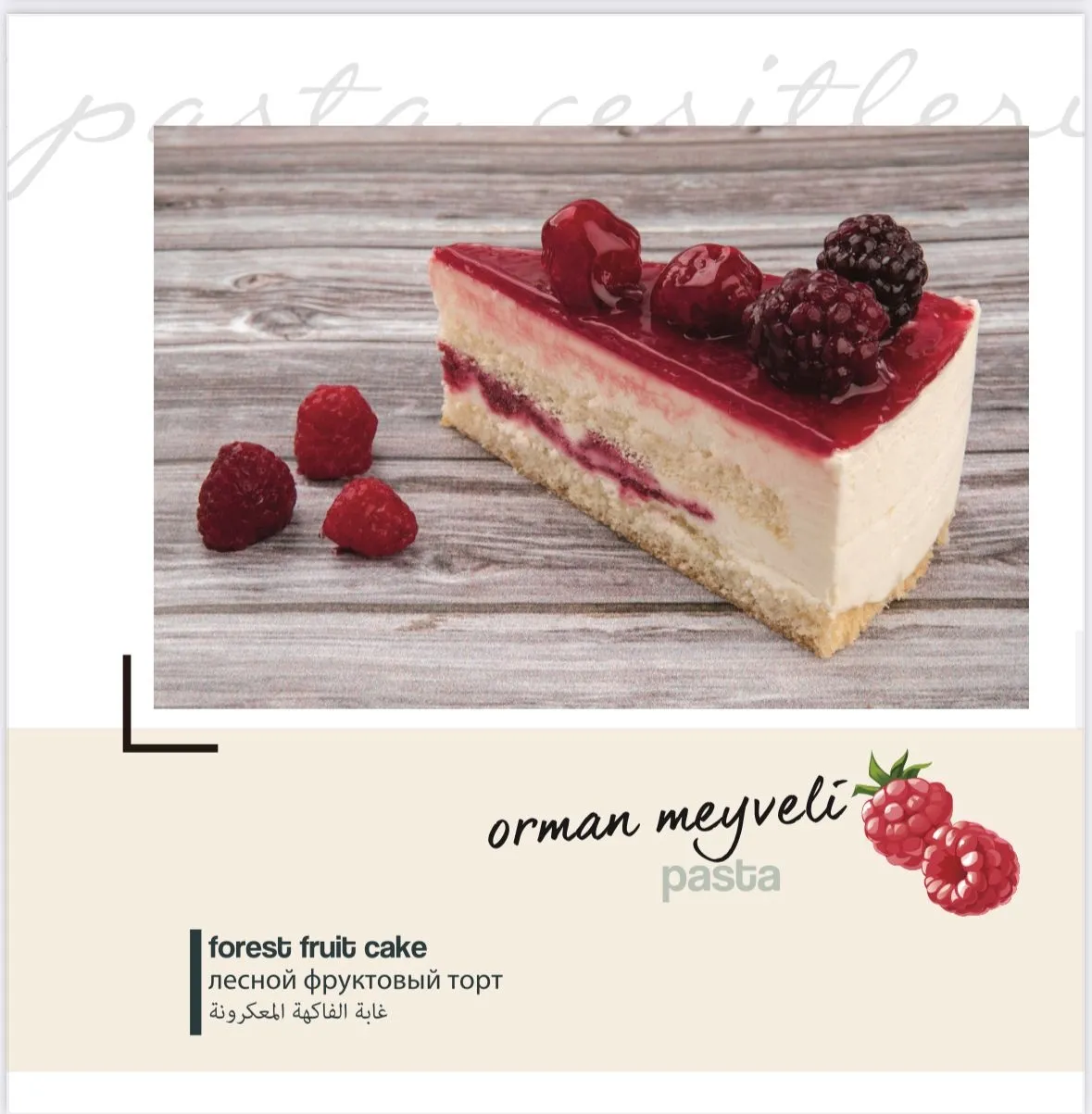 ORMAN MEYVELİ PASTA