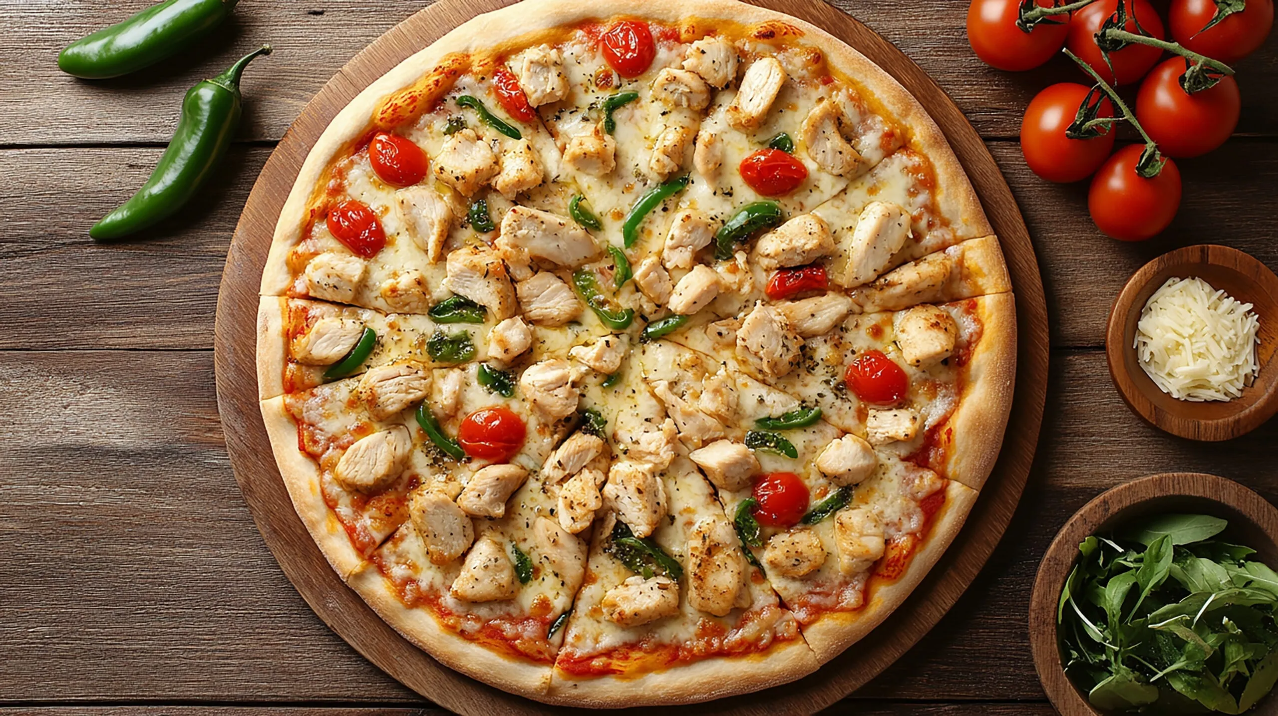 TAVUKLU PİZZA(STANDART BOY)